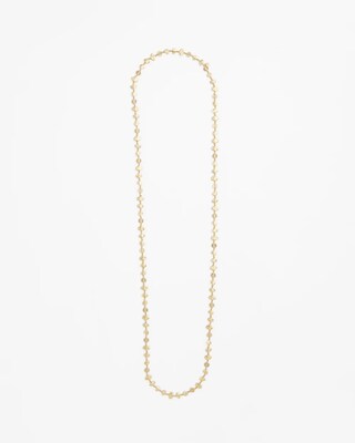 Gold Nugget Single Strand Necklace