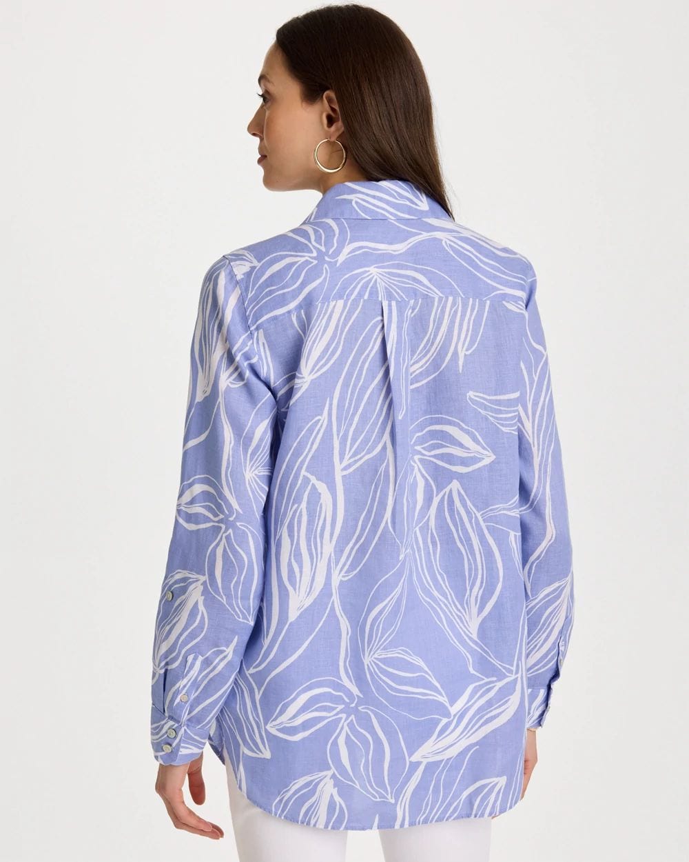 No Iron™ Printed Linen Tunic