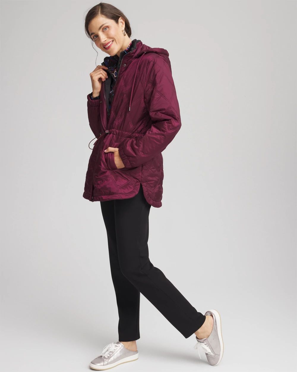 Zenergy® Water-Resistant Quilted Anorak Jacket