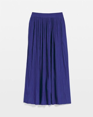 Pull-on Pleated Maxi Skirt click to view larger image.