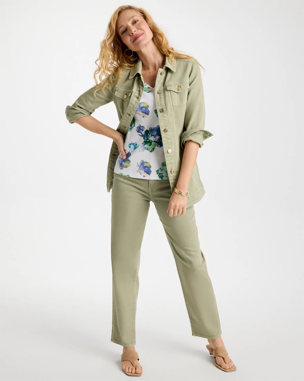 Boyfriend Relaxed Crop Jeans click to view larger image.