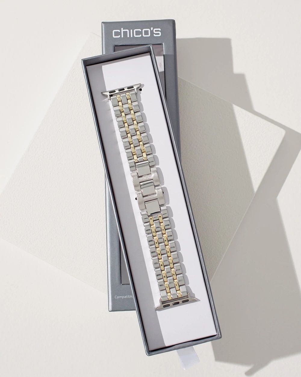 Silver Tone & Gold Tone Apple Watch Band