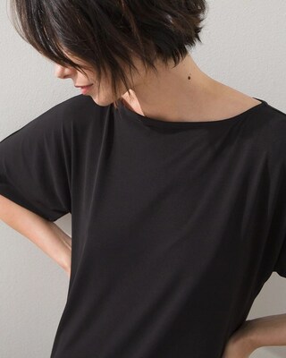 Black Label Easy Boat Neck Dress