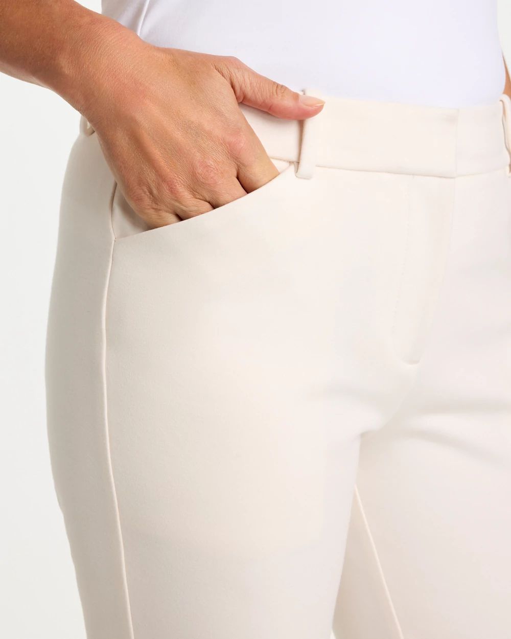 Emme Slim Bootcut Ponte Pants click to view larger image.