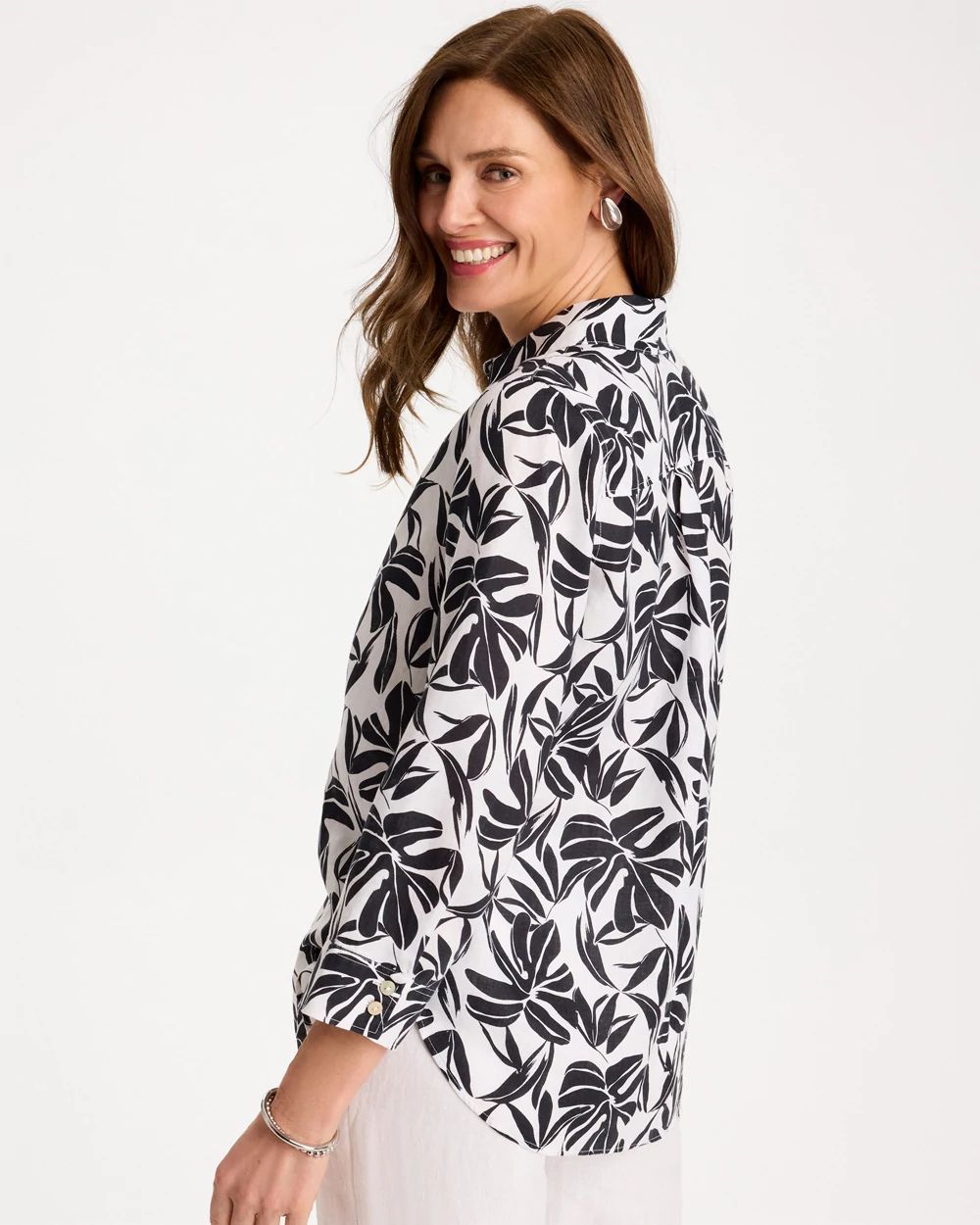 No Iron Linen Palm Shirt