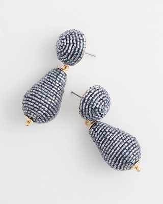 Wrapped Teardrop Post Earrings click to view larger image.