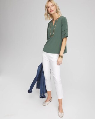 Jersey Tiered-Sleeve Tee click to view larger image.