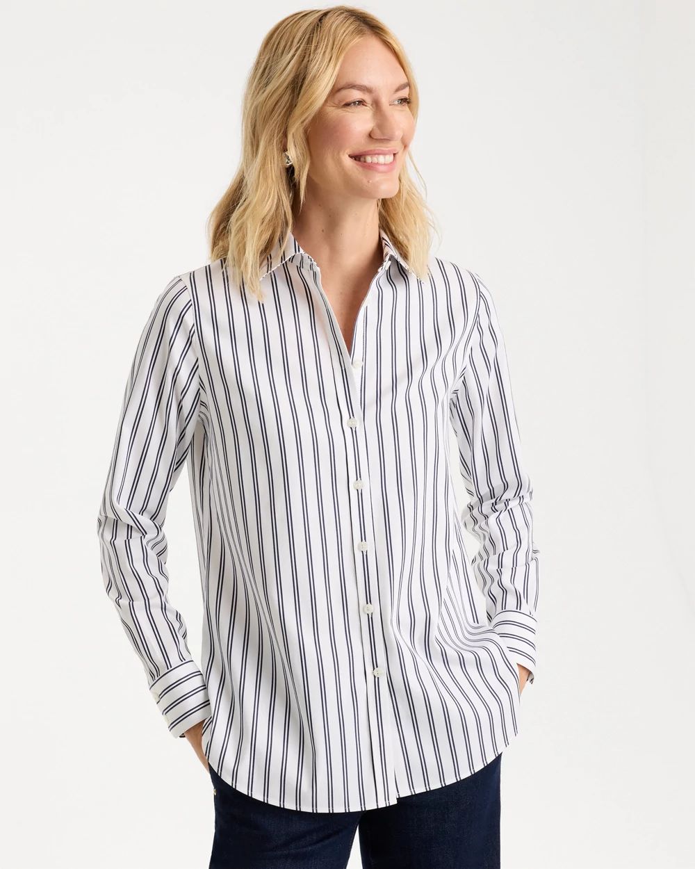 No Iron™ Stretch Striped Shirt