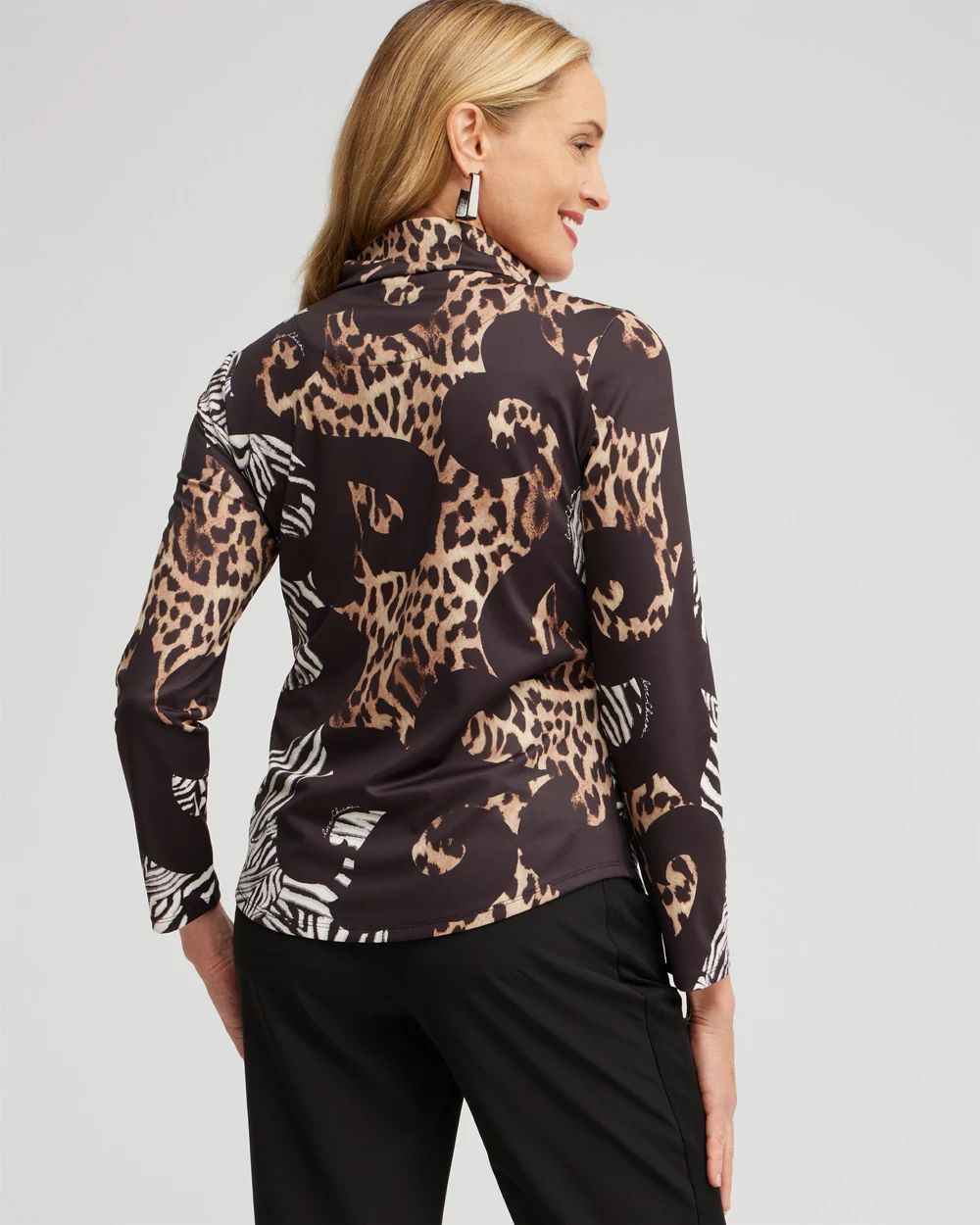 Zenergy UPF Mixed Animal Long Sleeve Top