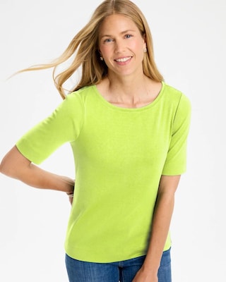 Pima Elbow Sleeve Tee
