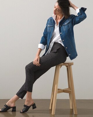 Superior Stretch Textured Ankle Pants