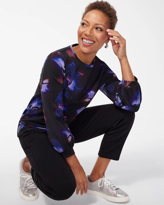 Zenergy Scuba Floral Top