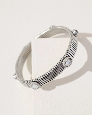 Silver Tone Thin Bracelet
