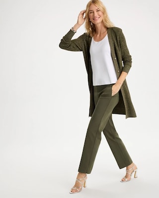 Brigitte™ Tab Straight Ankle Pants