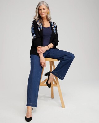 Floral Embroidered Cardigan