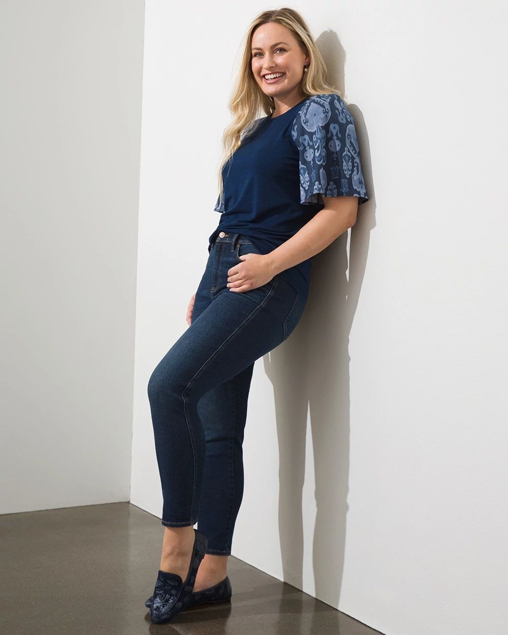 DefineMe Denim Curvy Slim Ankle Jeans