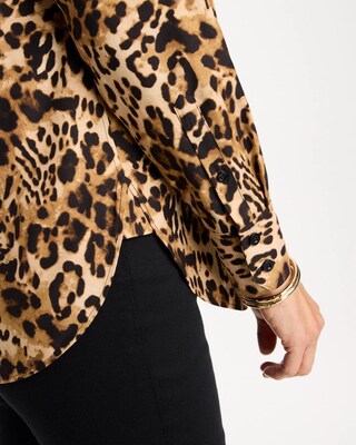 Animal Print No Iron™ Stretch Shirt click to view larger image.