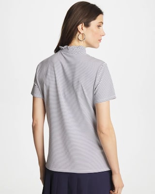 Zenergy® UPF Ruffle Striped Half Zip click to view larger image.