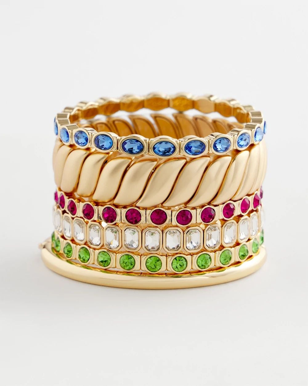 Small Faceted Stretch Bracelet