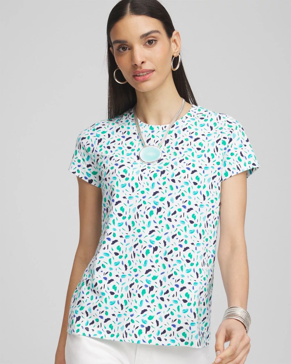 Polka-Dot Crewneck Perfect Tee