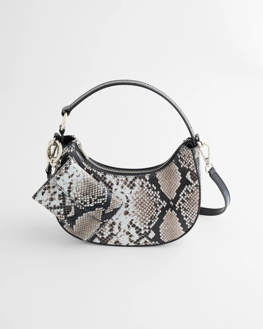 Sheepskin Python Purse Bag Charm Set