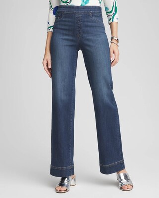 Pull-On Relaxed Leg Jeans