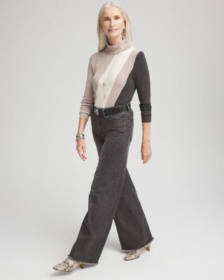 ECOVERO™ Neutral Turtleneck Sweater click to view larger image.
