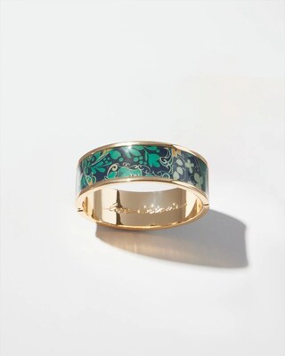 Floral Bangle Bracelet