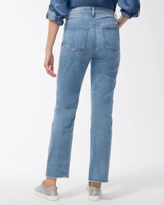 High Rise Straight Leg Jeans click to view larger image.