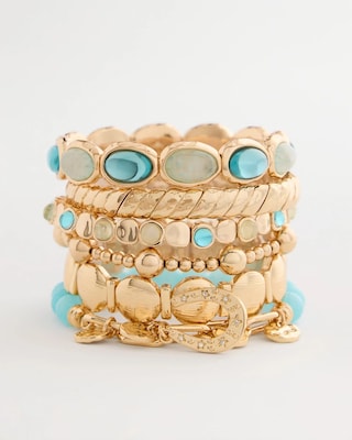 Quartz Stone Small Stretch Bracelet click to view larger image.