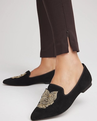 Juliet Slim Zip-Ankle Leggings click to view larger image.