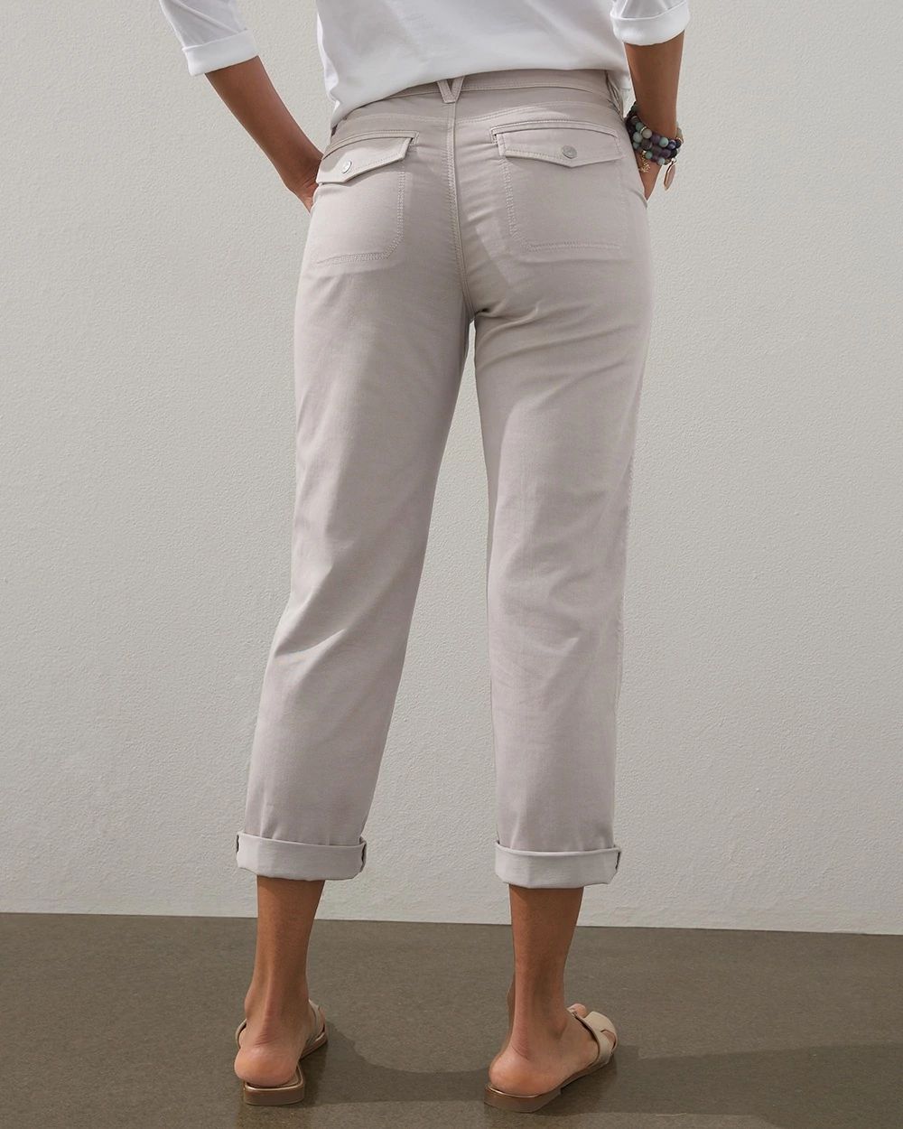 Charmed Twill Casual Ankle Pants