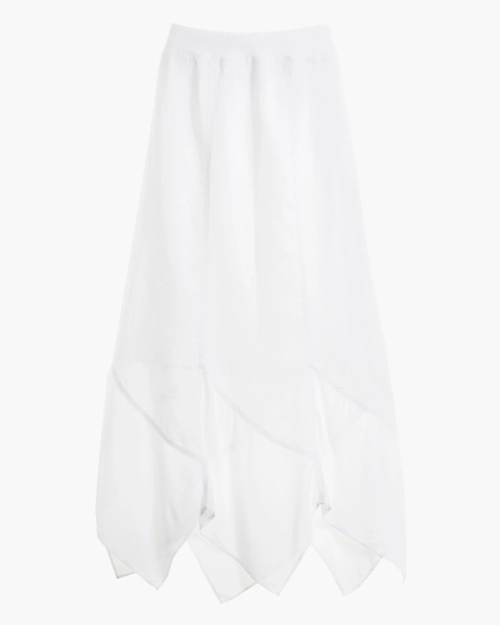 Handkerchief Hem Maxi Skirt