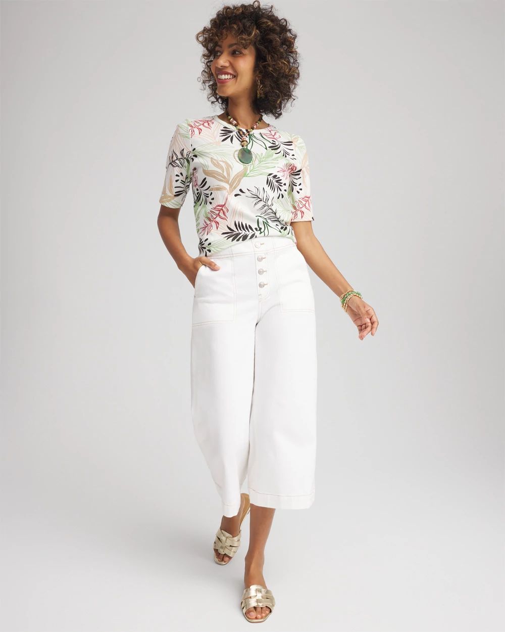 Wild Palms Classic-Fit Pima Tee click to view larger image.