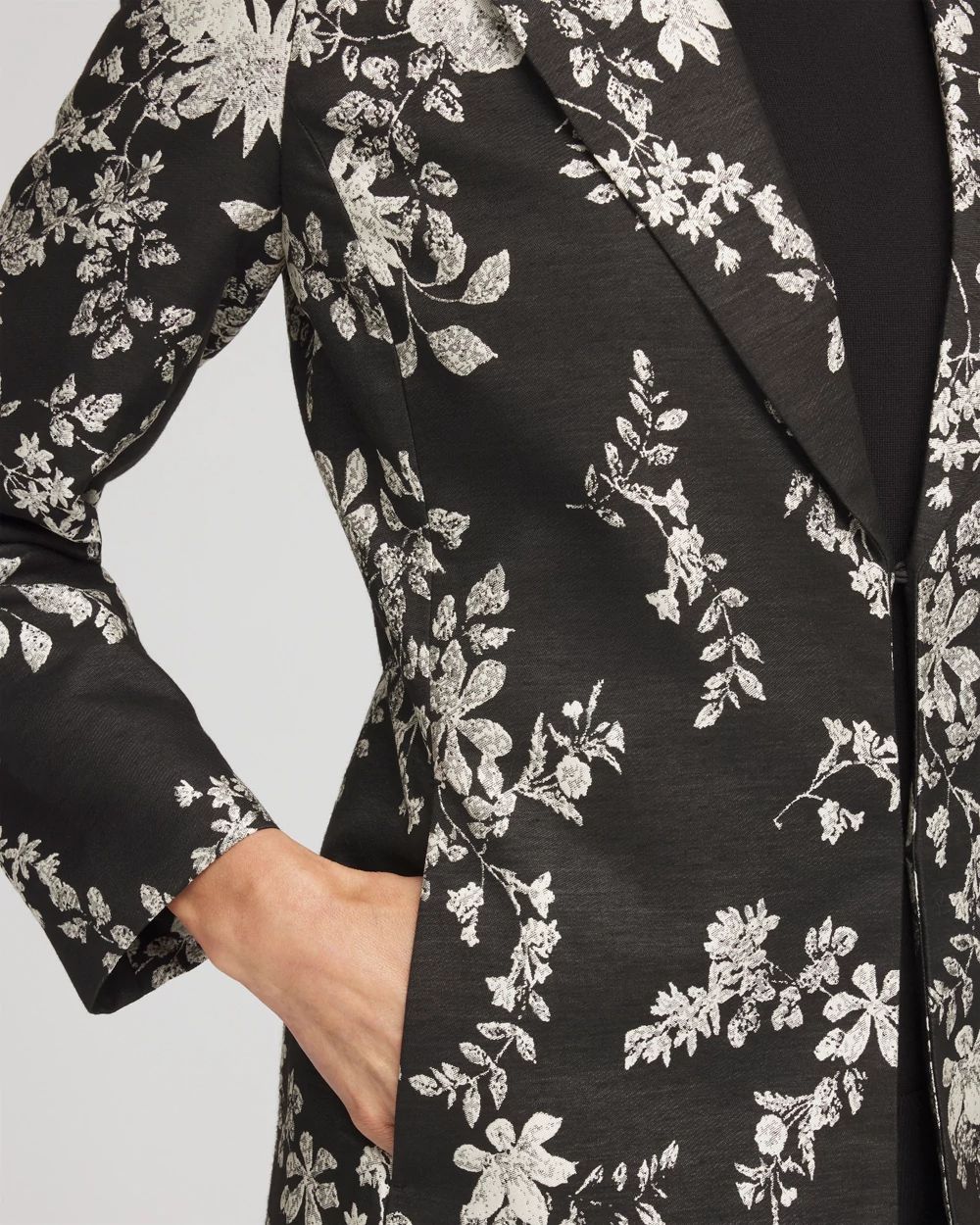 Petite Floral Jacquard Topper