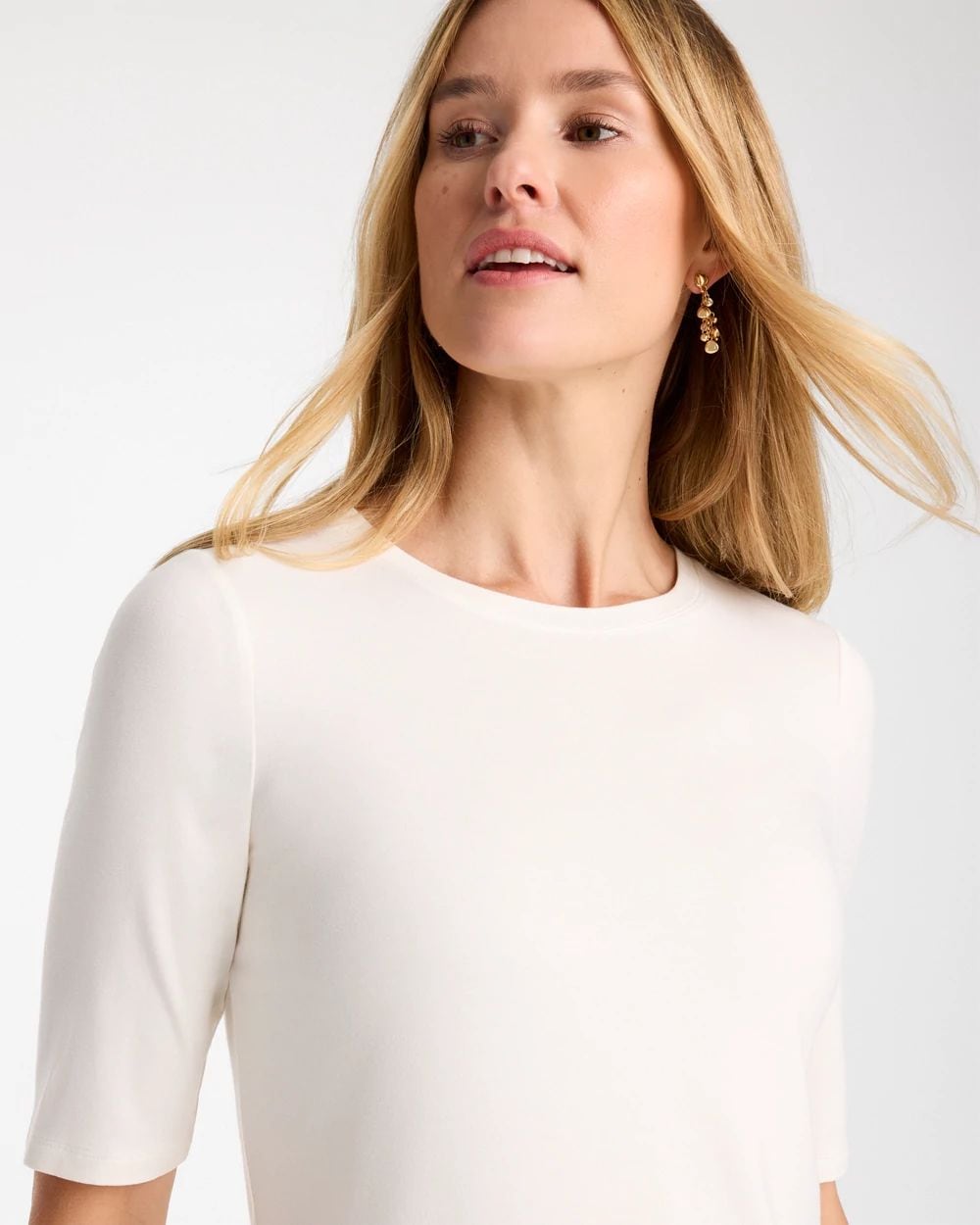 Touch of Cool™ Elbow Sleeve Tee click to view larger image.