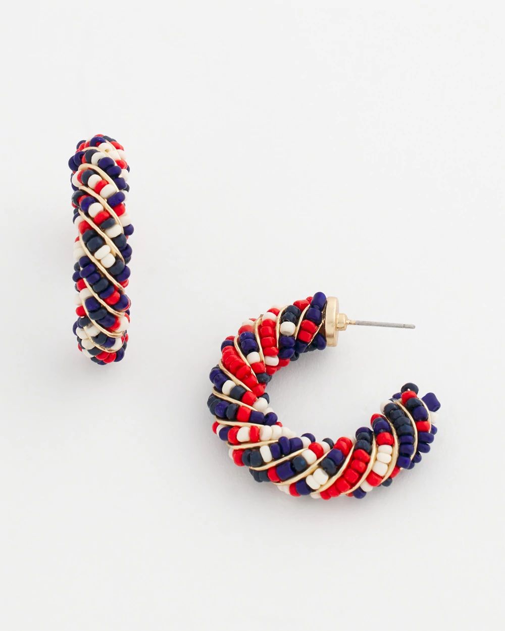 No Droop® Seed Bead Hoop Earrings