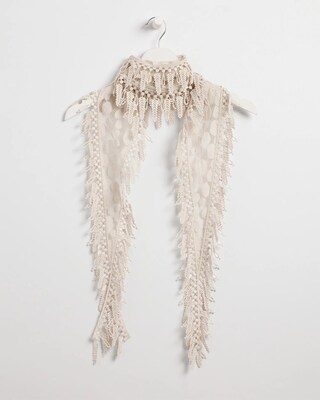 Lace Fringe Scarf