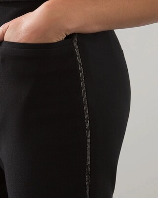 Brigitte Beaded Side Slim Ankle Pants