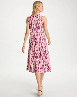 Printed Ponte Knit Tank Dress click to view larger image.