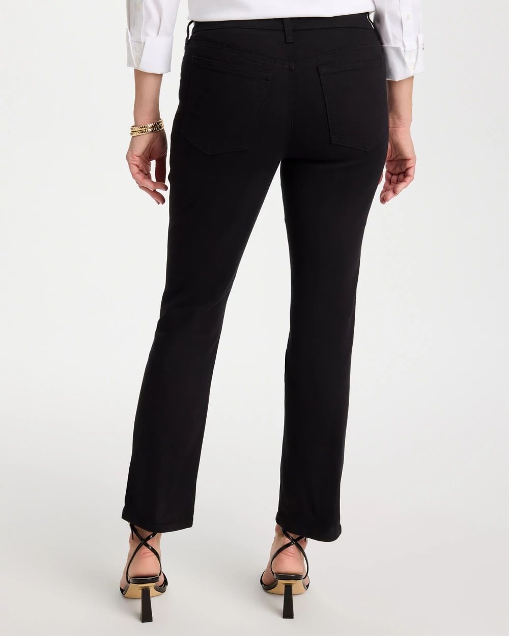 Pull-On Straight Jeans click to view larger image.