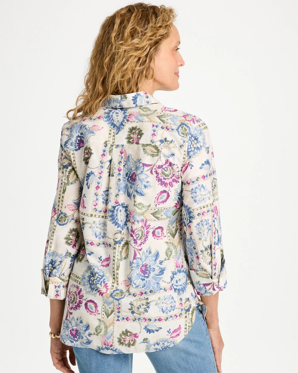 No Iron™ Stretch Jeweled Shirt
