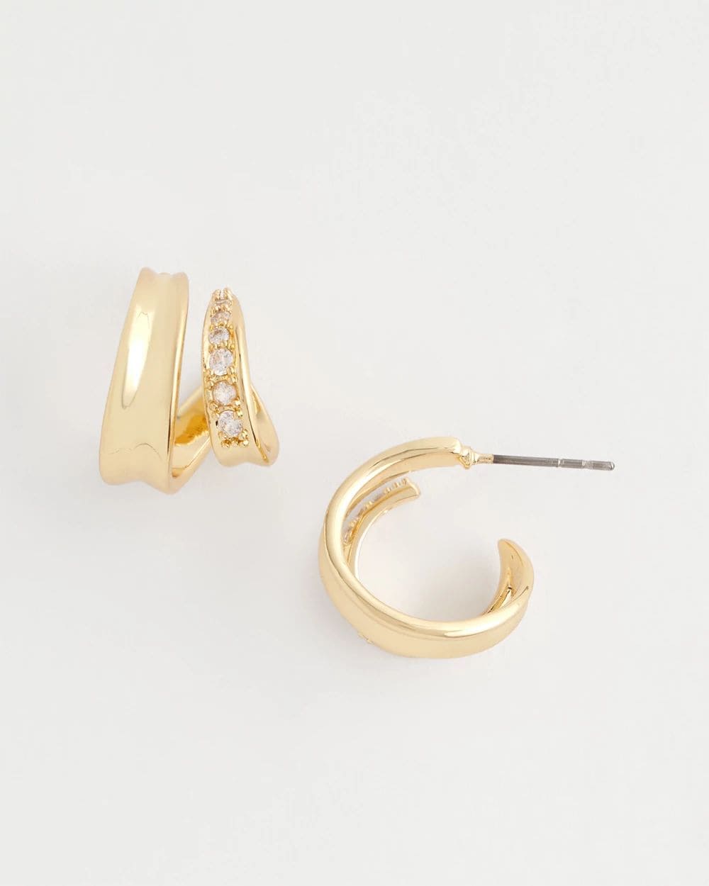 Gold Double Mini Hoop Earrings