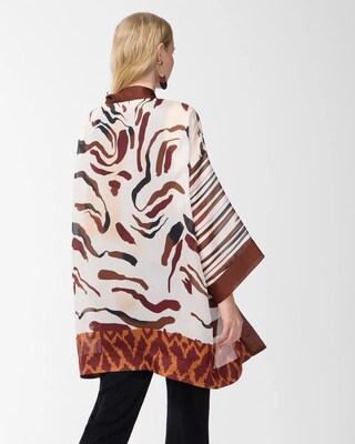 Travelers Collection Ikat Burnout Kimono