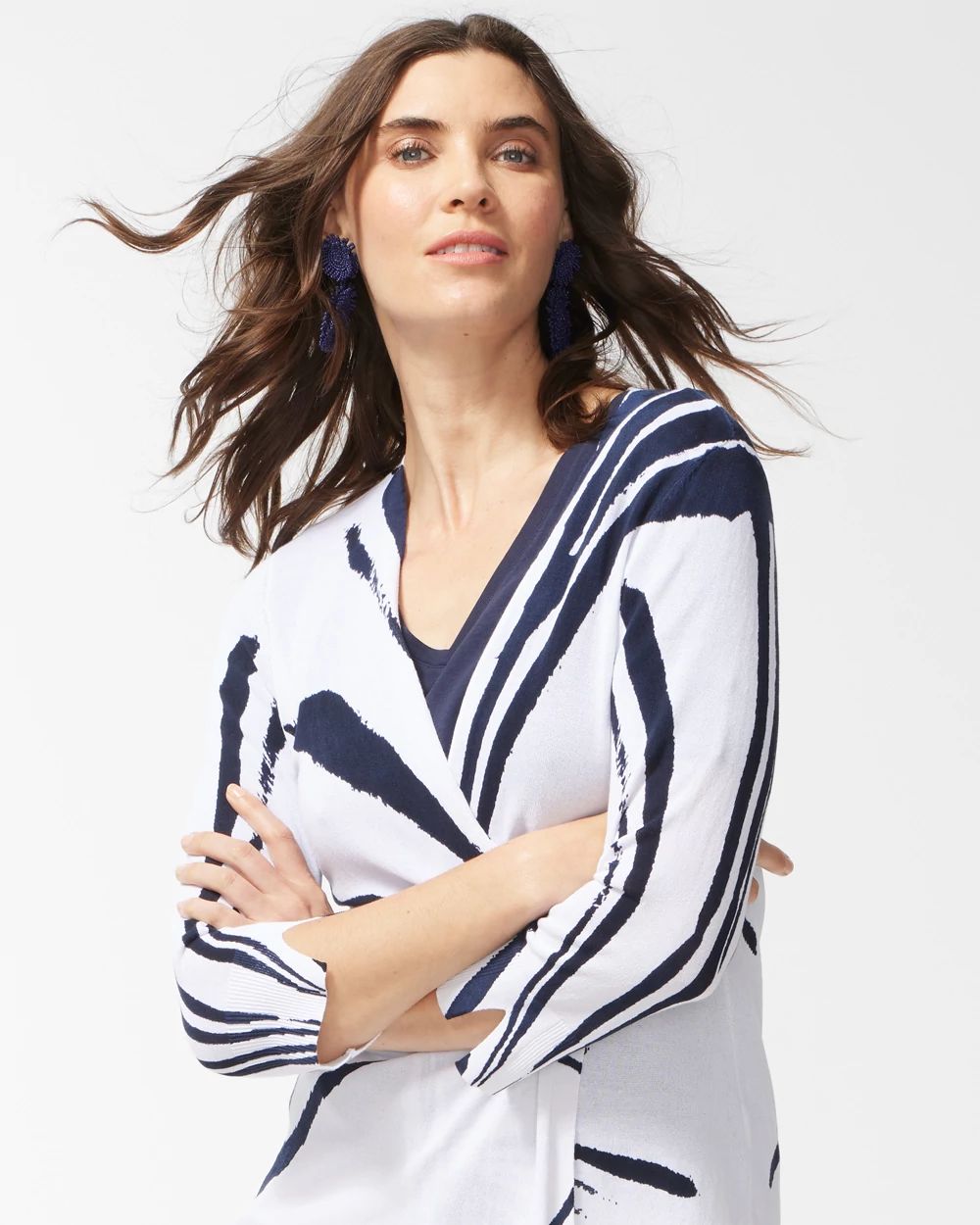 Summer Romance Abstract Maxi Cardigan