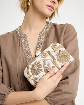 Neutral Hard-Shell Clutch click to view larger image.