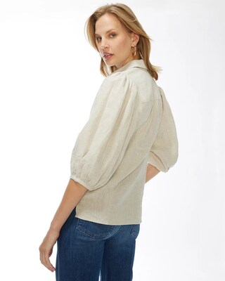 Linen Billow Sleeve Shirt