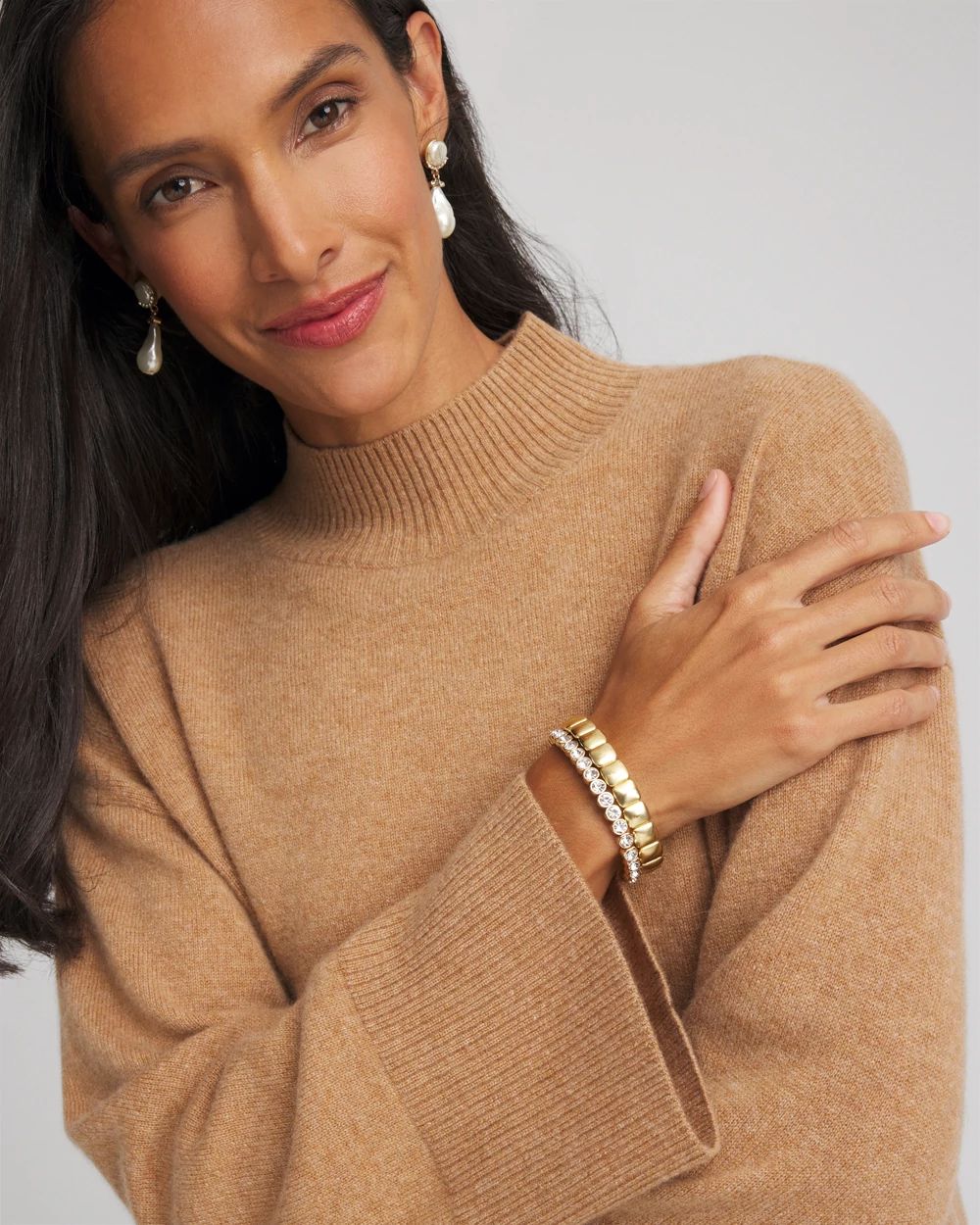 Cashmere Mockneck Sweater click to view larger image.