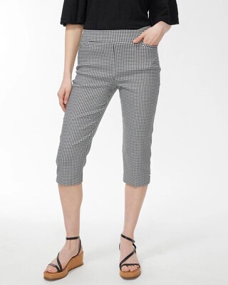 Brigitte Gingham Rivet Capris