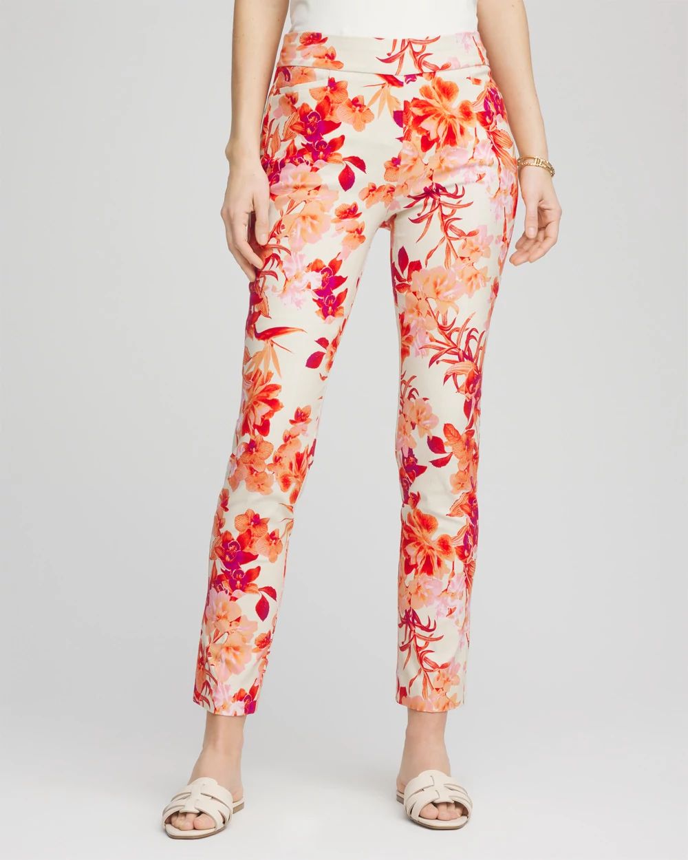 Petite Brigitte™ Slub Ankle Pants